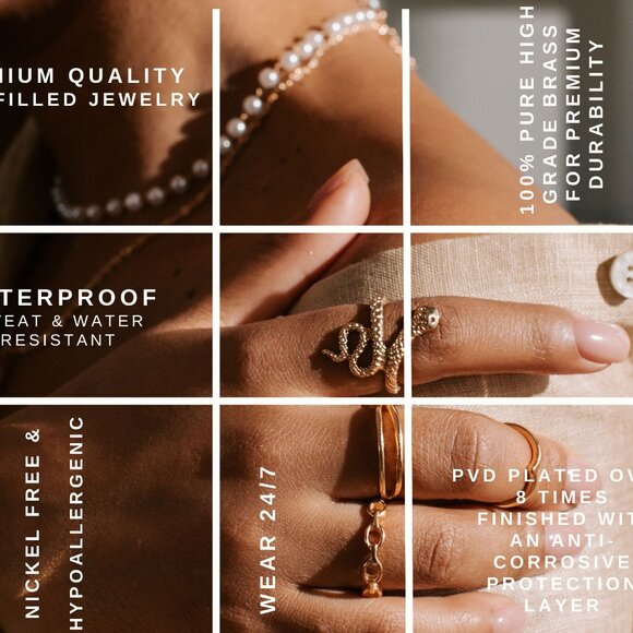 18K Gold-Filled Milano Minimalist Huggie Earrings - Picture 3 of 3